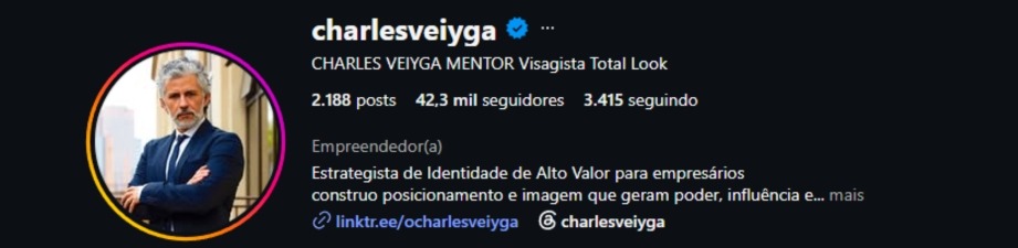 Print do resultado de Charles Veiyga