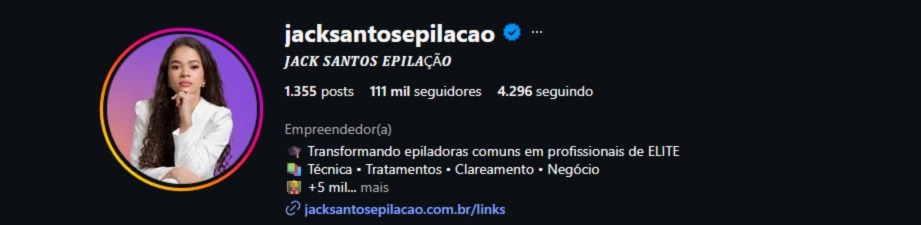 Print do resultado de Jack Santos